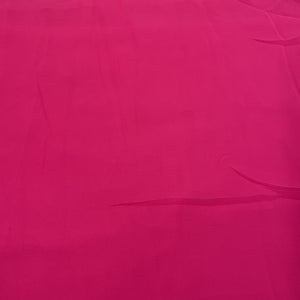 Classic Dark Punch Pink Solid Georgette Fabric