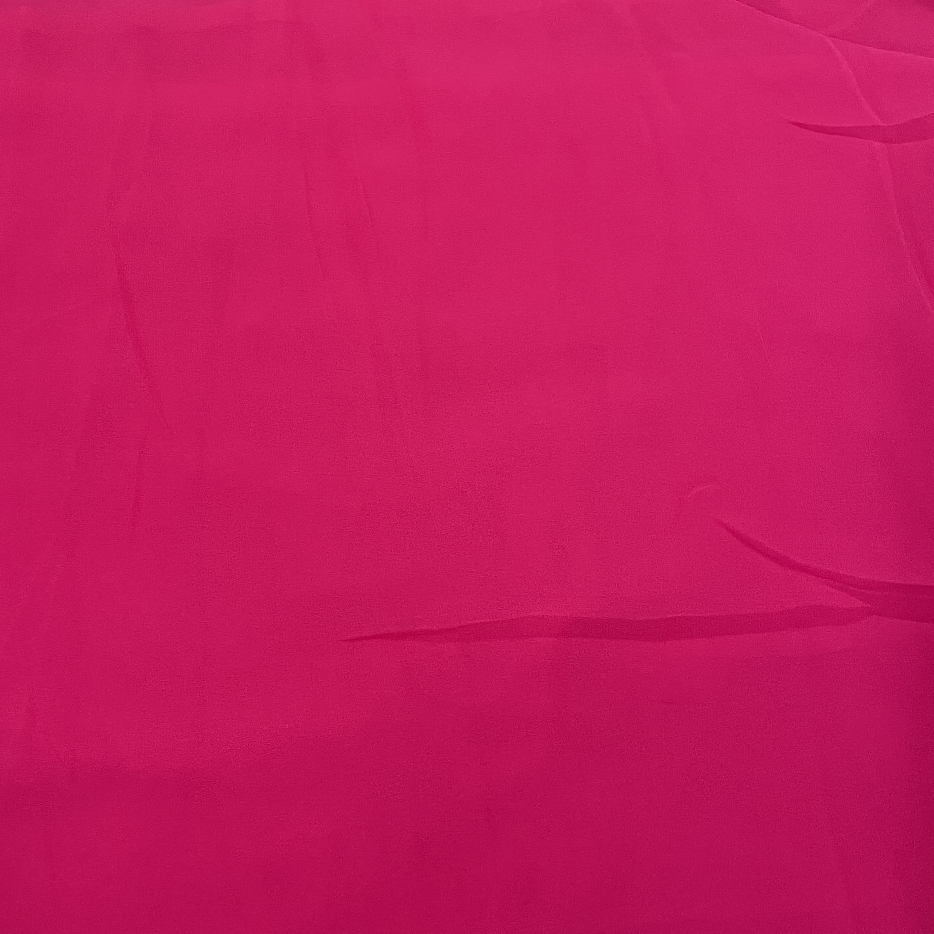 Classic Dark Punch Pink Solid Georgette Fabric