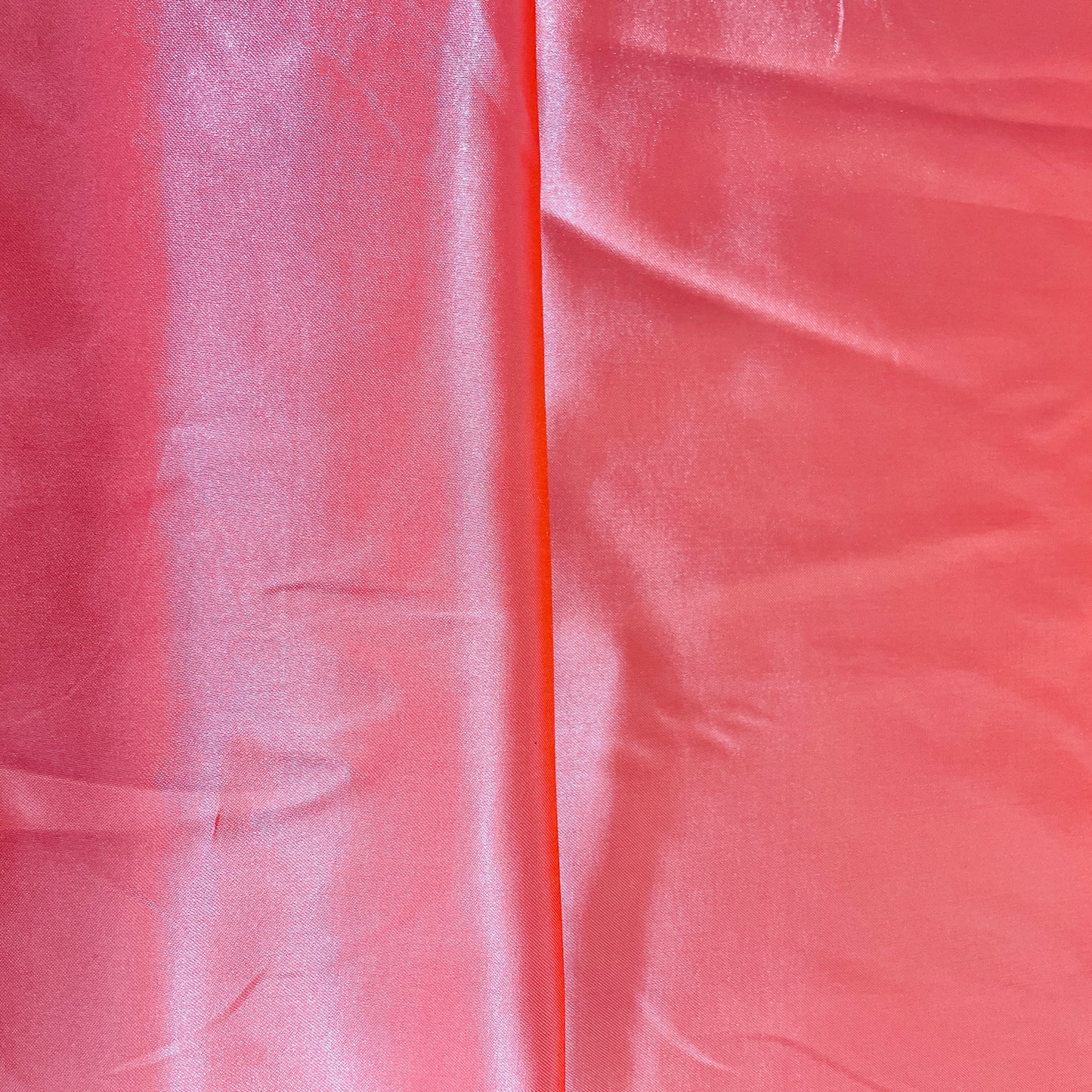 Stawberry Pink Solid Satin Fabric - TradeUNO