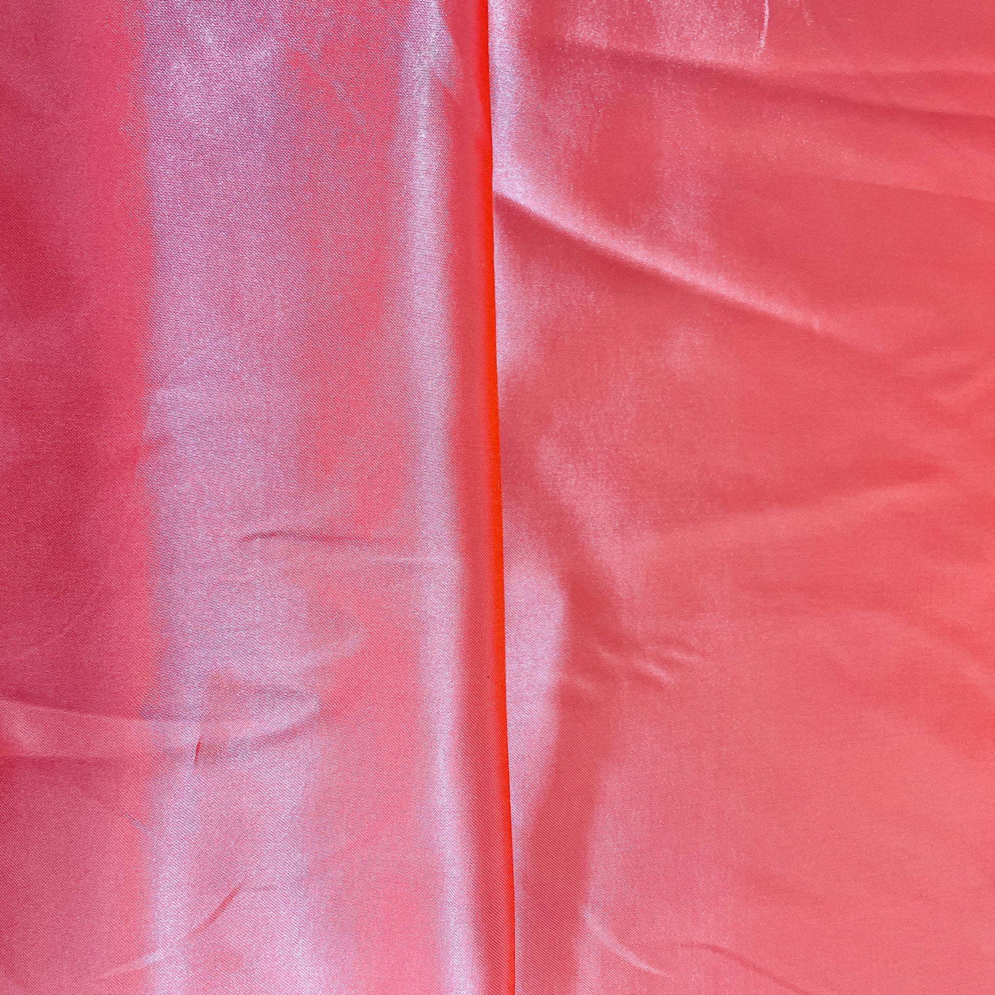 Stawberry Pink Solid Satin Fabric - TradeUNO