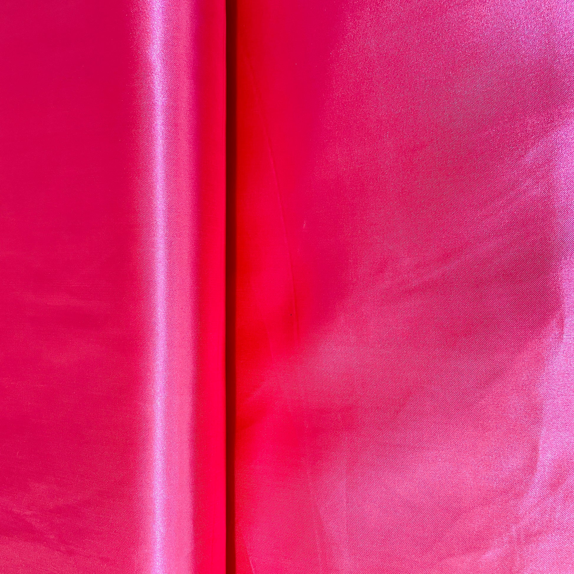 Bright Pink Solid Satin Fabric - TradeUNO