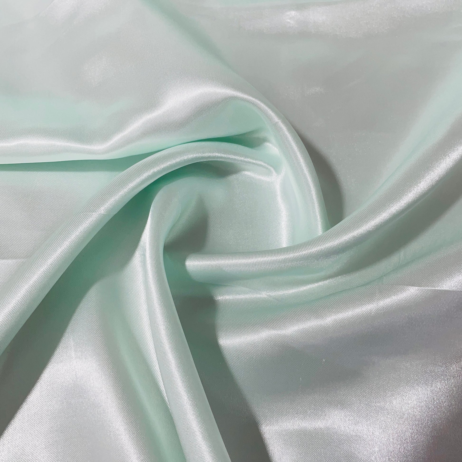 Sea Green Solid Satin Fabric - TradeUNO