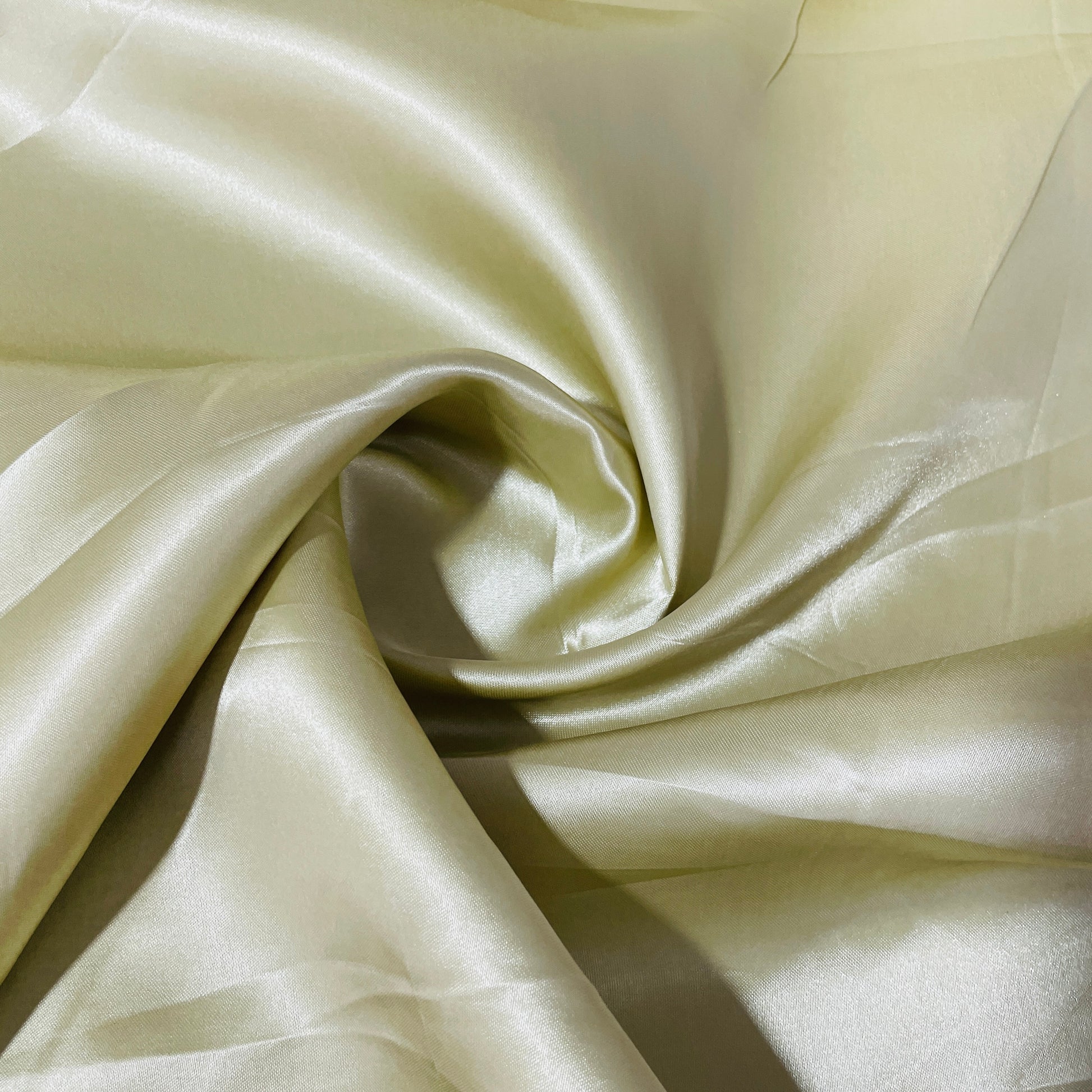Tea Green Solid Satin Fabric - TradeUNO