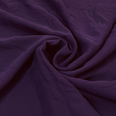classic purple solid georgette fabric