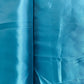Teal Blue Solid Satin Fabric - TradeUNO