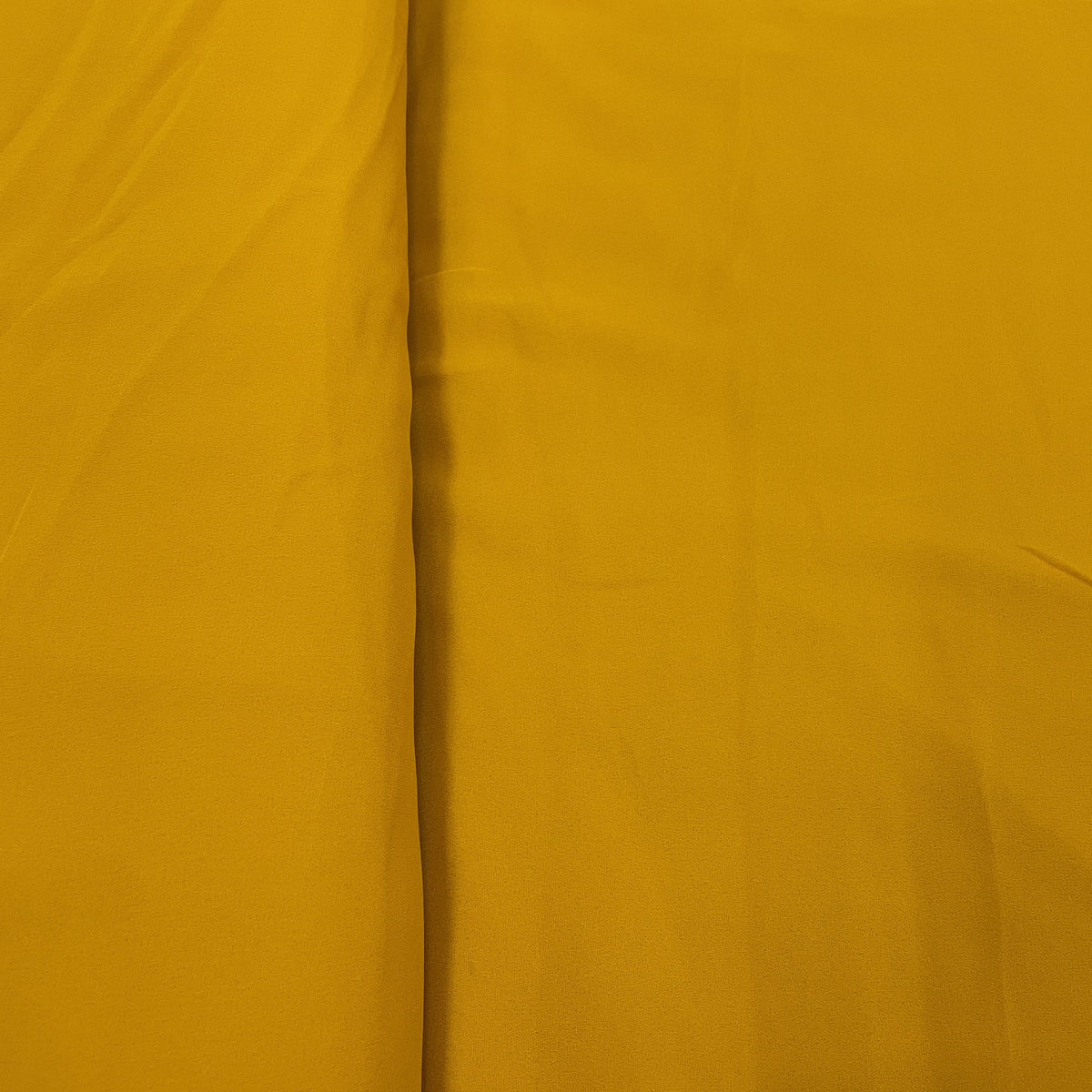 Premium Yellow Solid Georgette Fabric