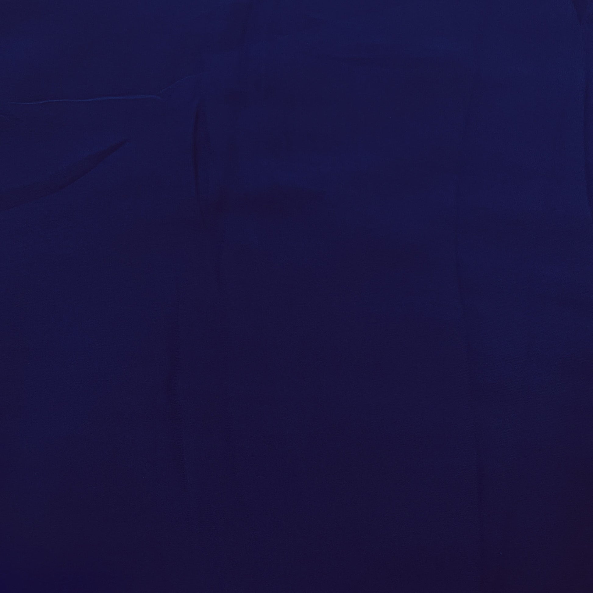 Classic Indigo Blue Solid Georgette Fabric