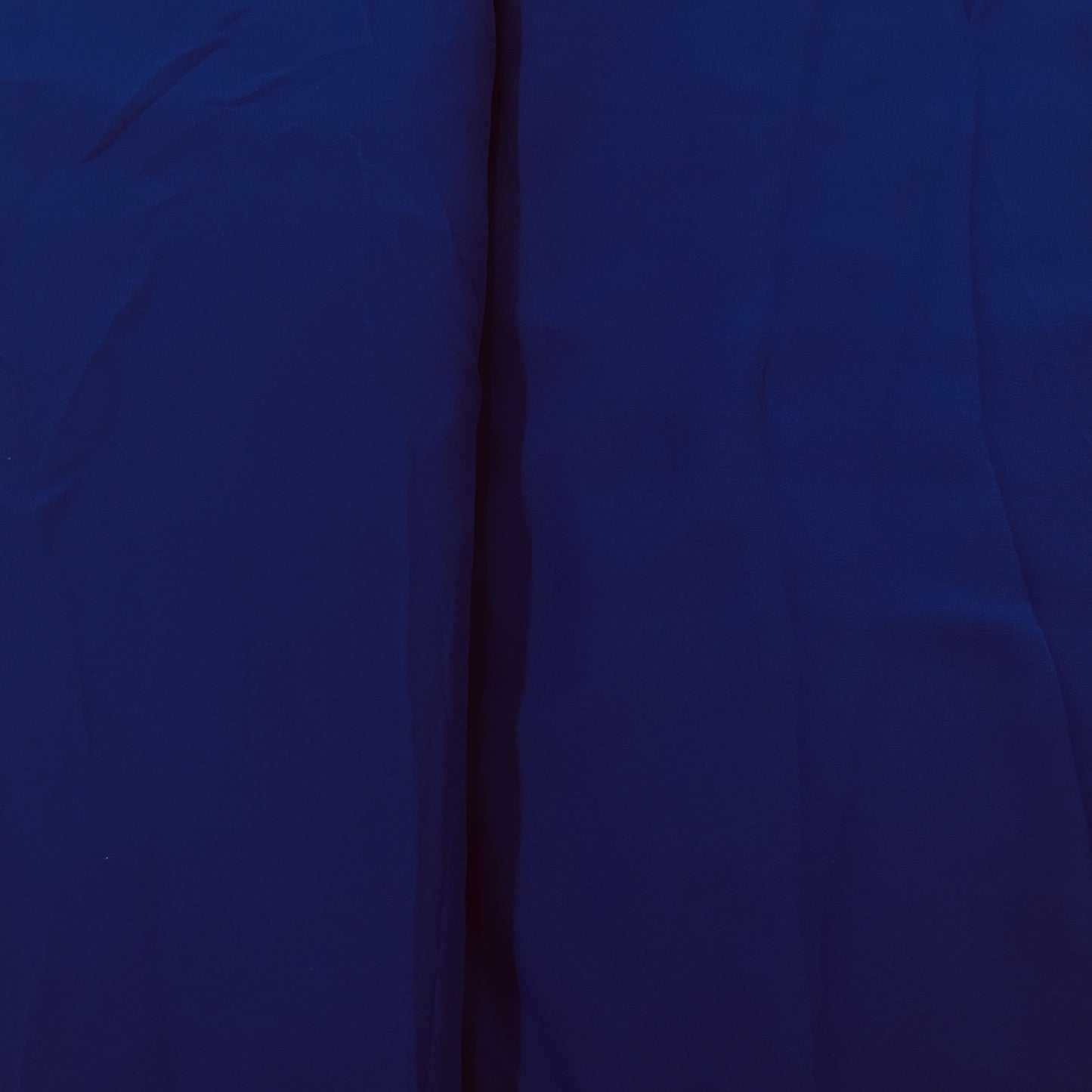 Classic Indigo Blue Solid Georgette Fabric