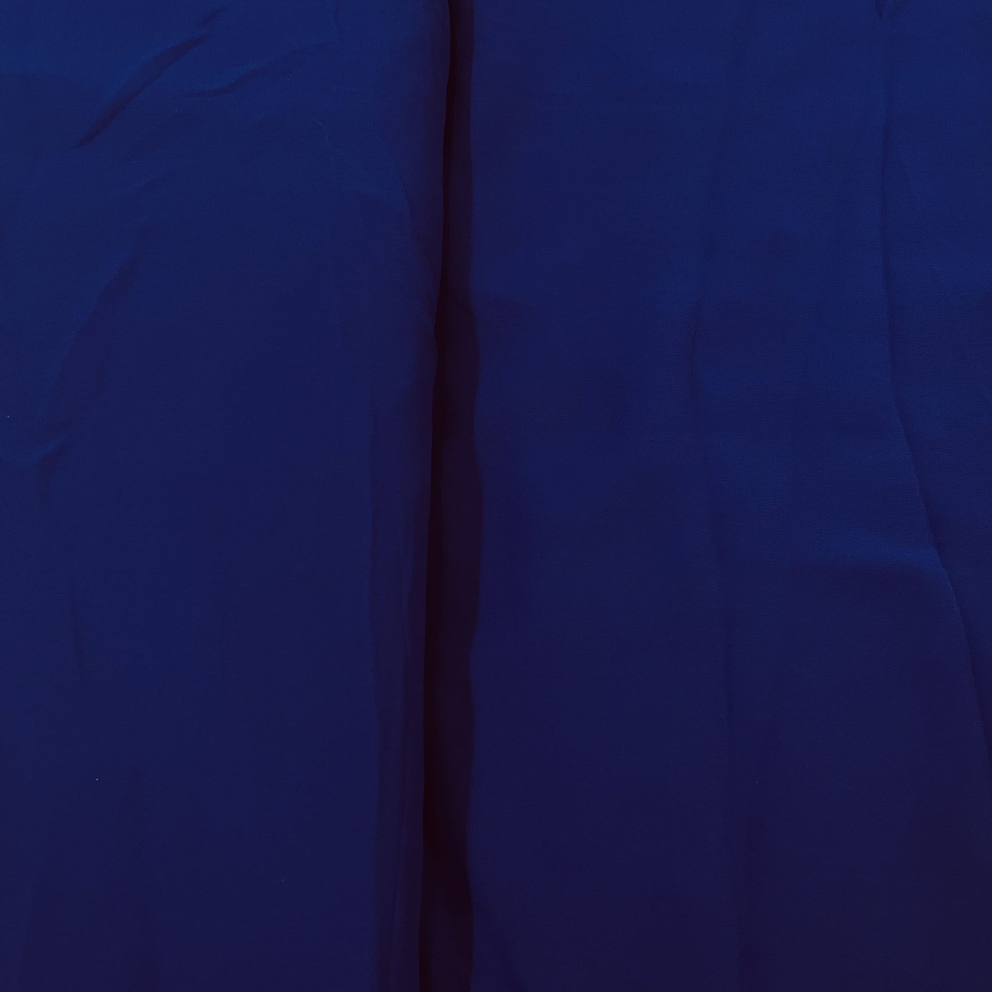 Classic Indigo Blue Solid Georgette Fabric