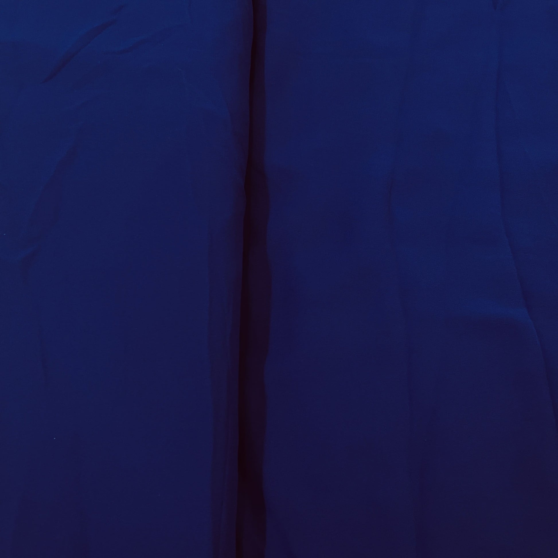 Classic Indigo Blue Solid Georgette Fabric