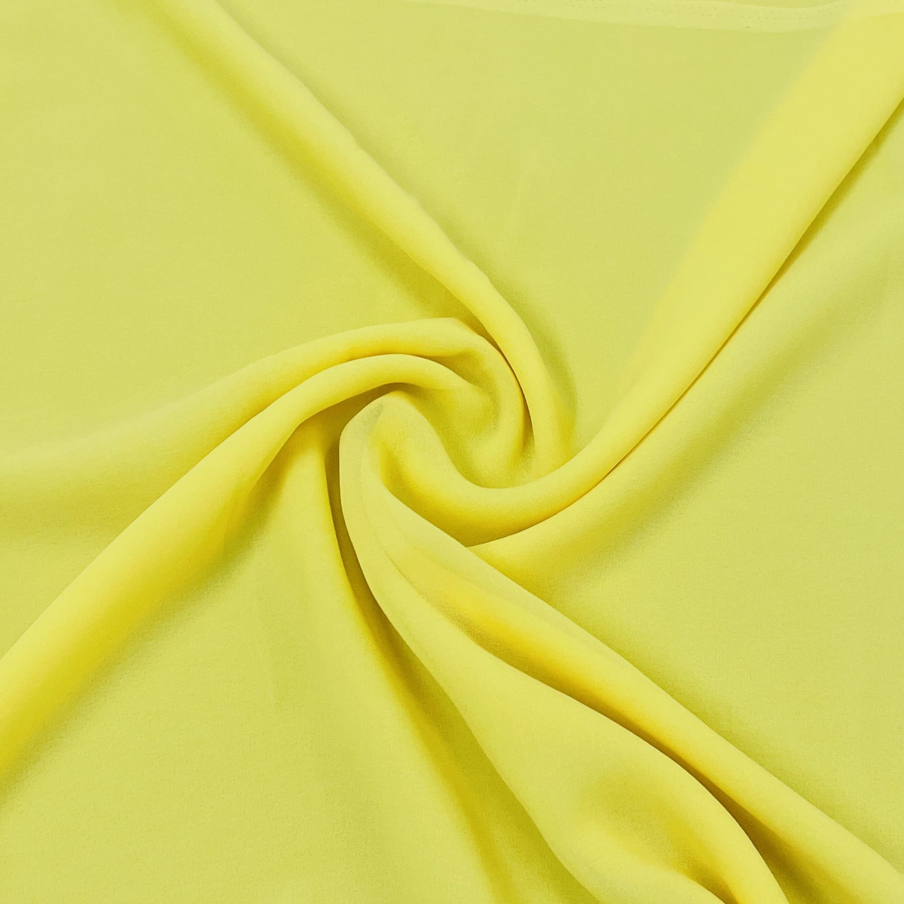 Classic Yellow Solid Georgette Fabric