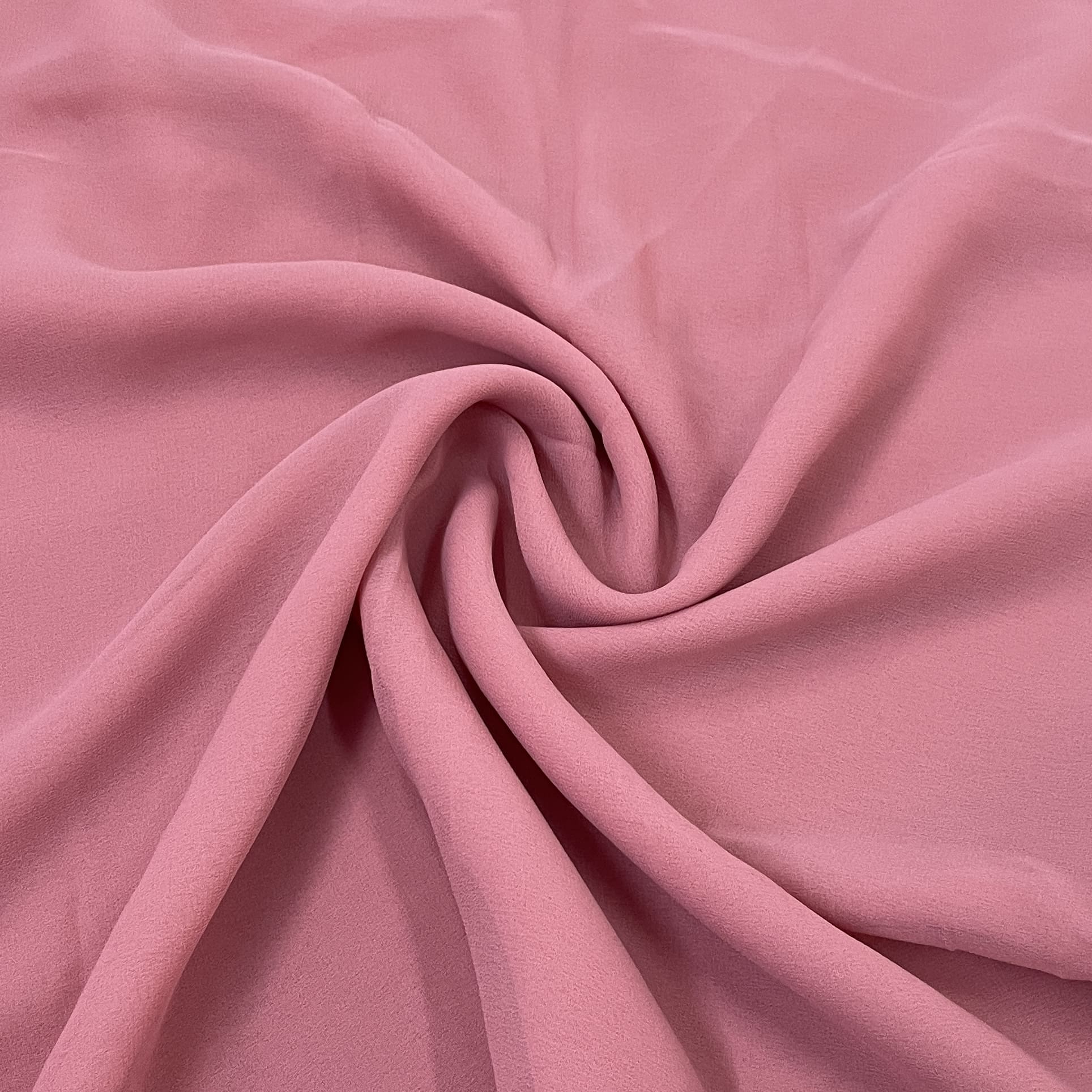 Classic Peach Pink Solid Georgette Fabric
