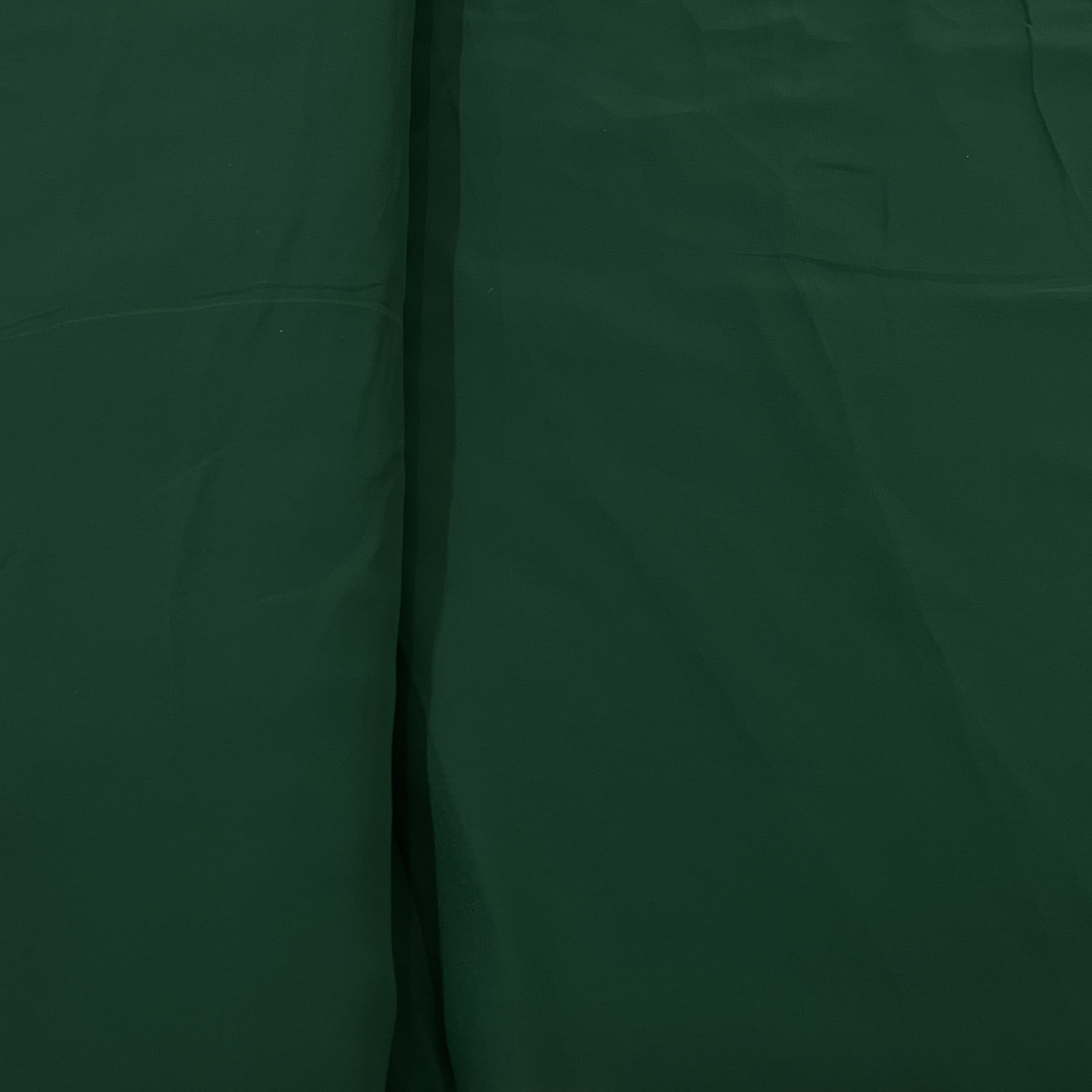 Classic Dark Green Solid Georgette Fabric