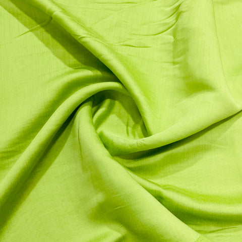 Exclusive Lime Green Solid Silk Fabric