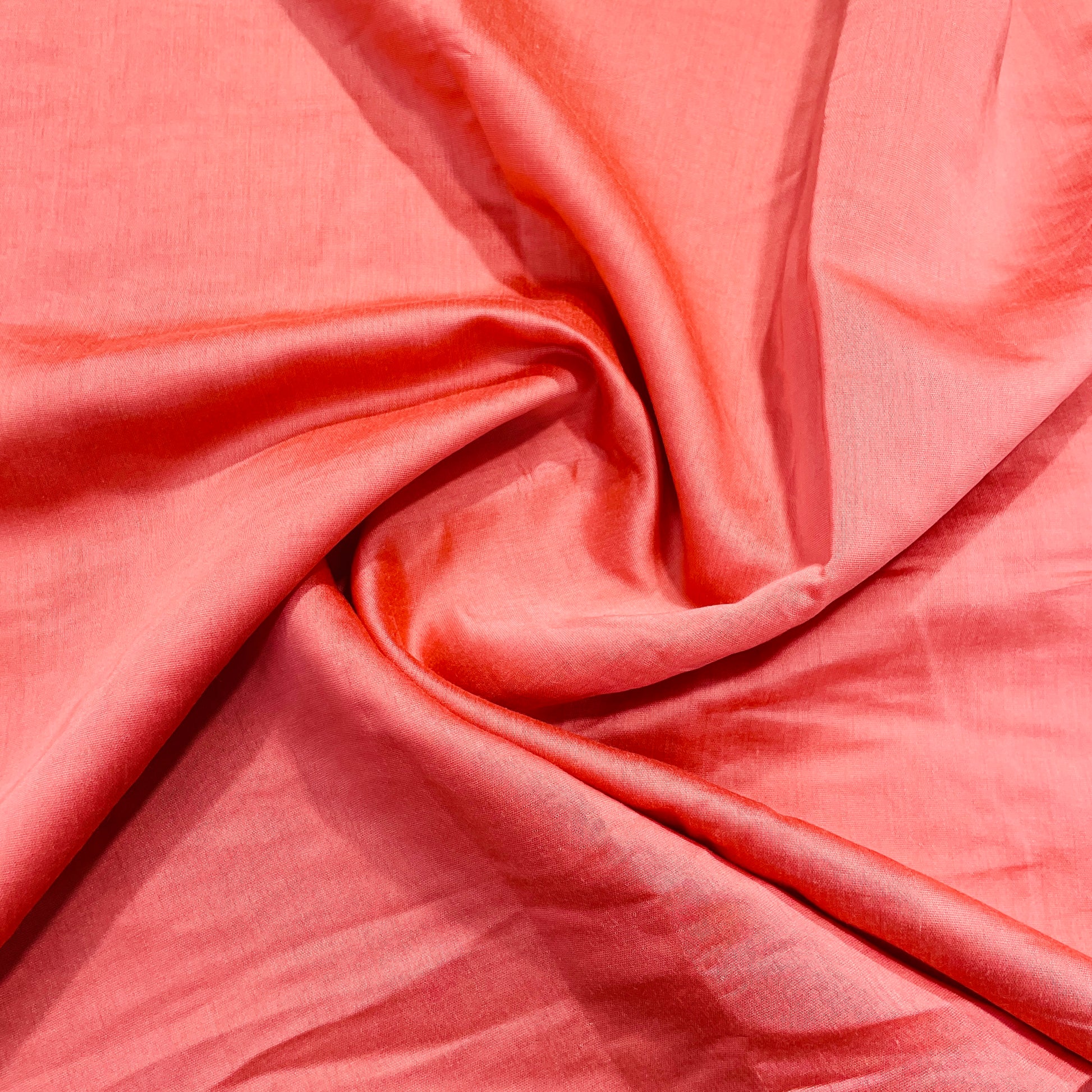 Exclusive Corel Pink Solid Silk Fabric