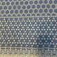 Premium Dark Blue Abstract Hakoba Floral Border Embroidery Cotton Denim Fabric