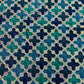 Premium  GreenGeometrical Gota Work Chinnon Fabric