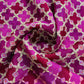 Premium Purple Geometrical Gota Work Chinnon Fabric
