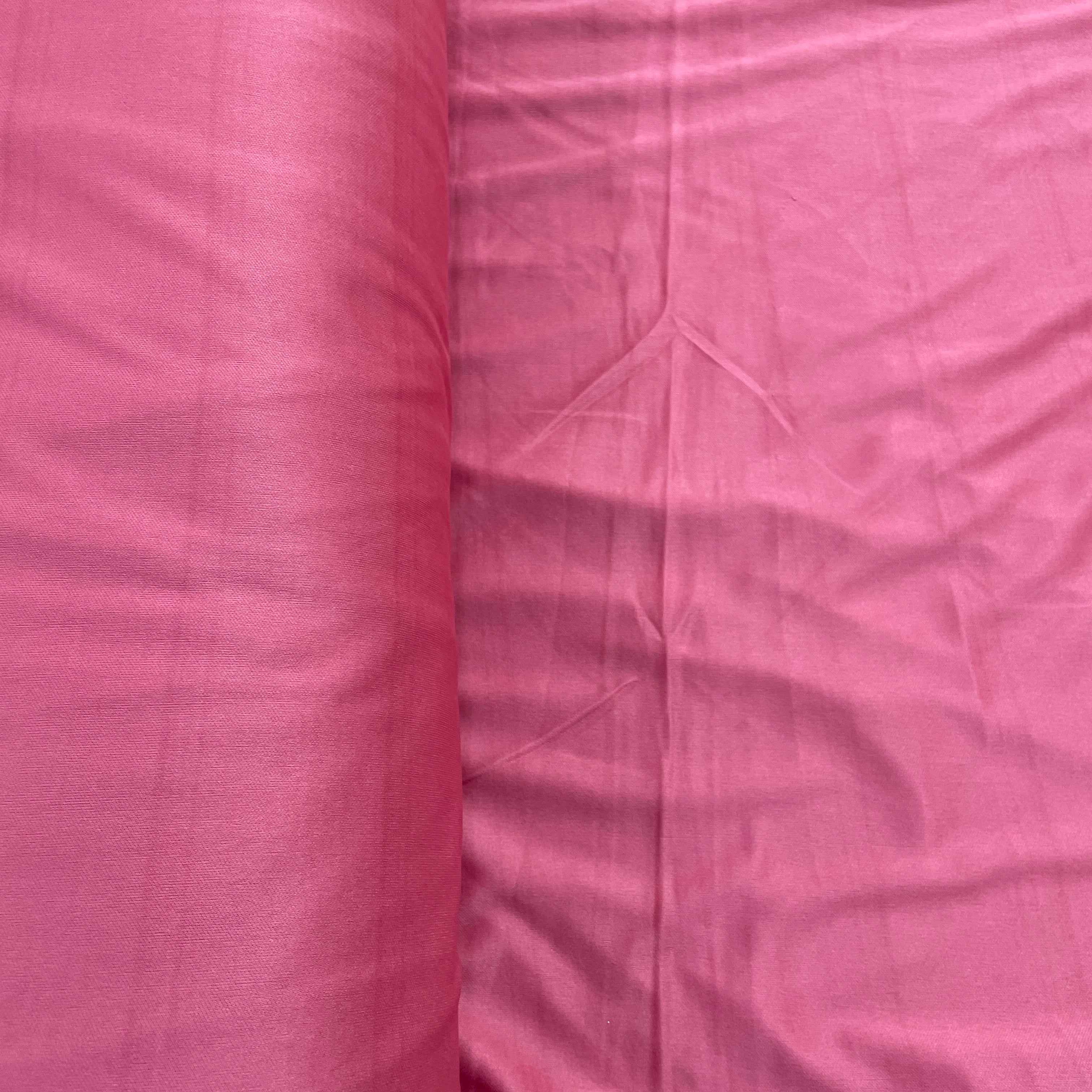 Strawberry Pink Solid Lycra Dyed Fabric