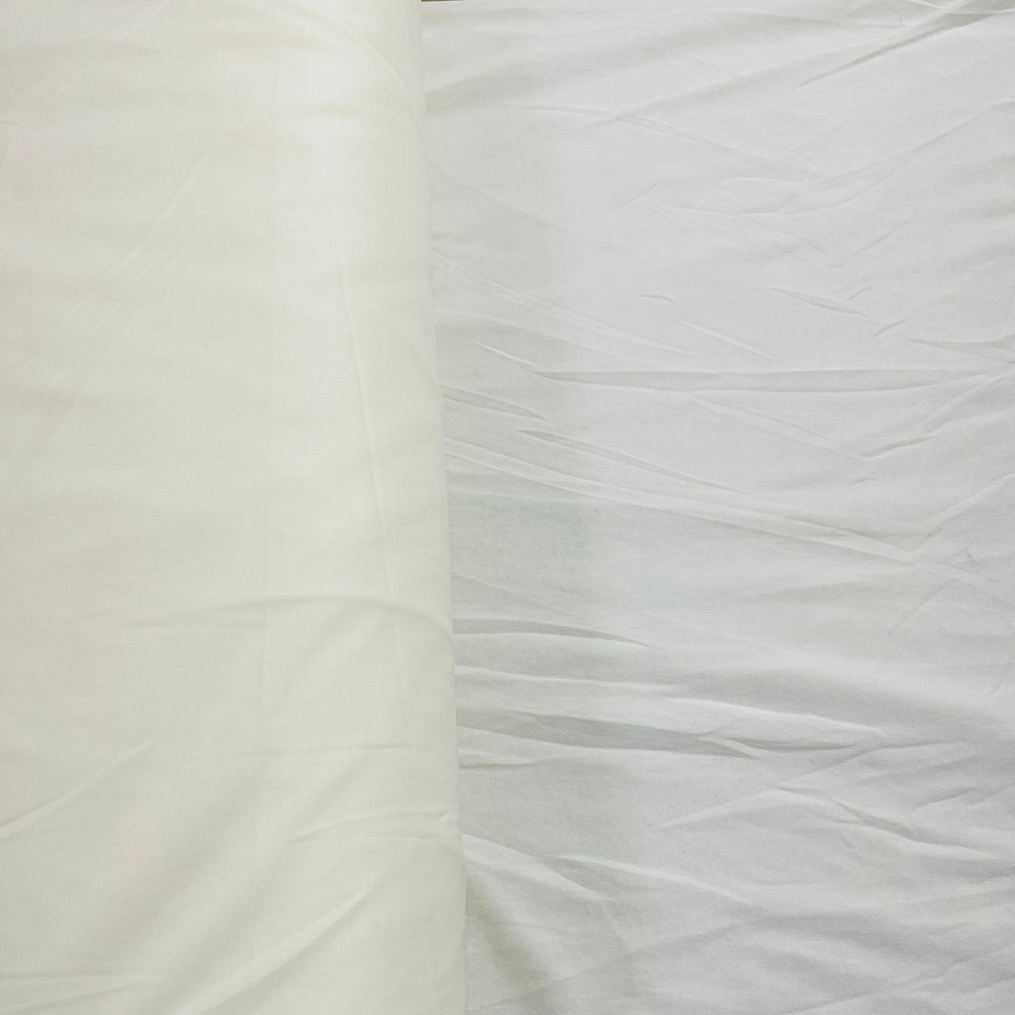 Off White Solid Lycra Dyed Fabric