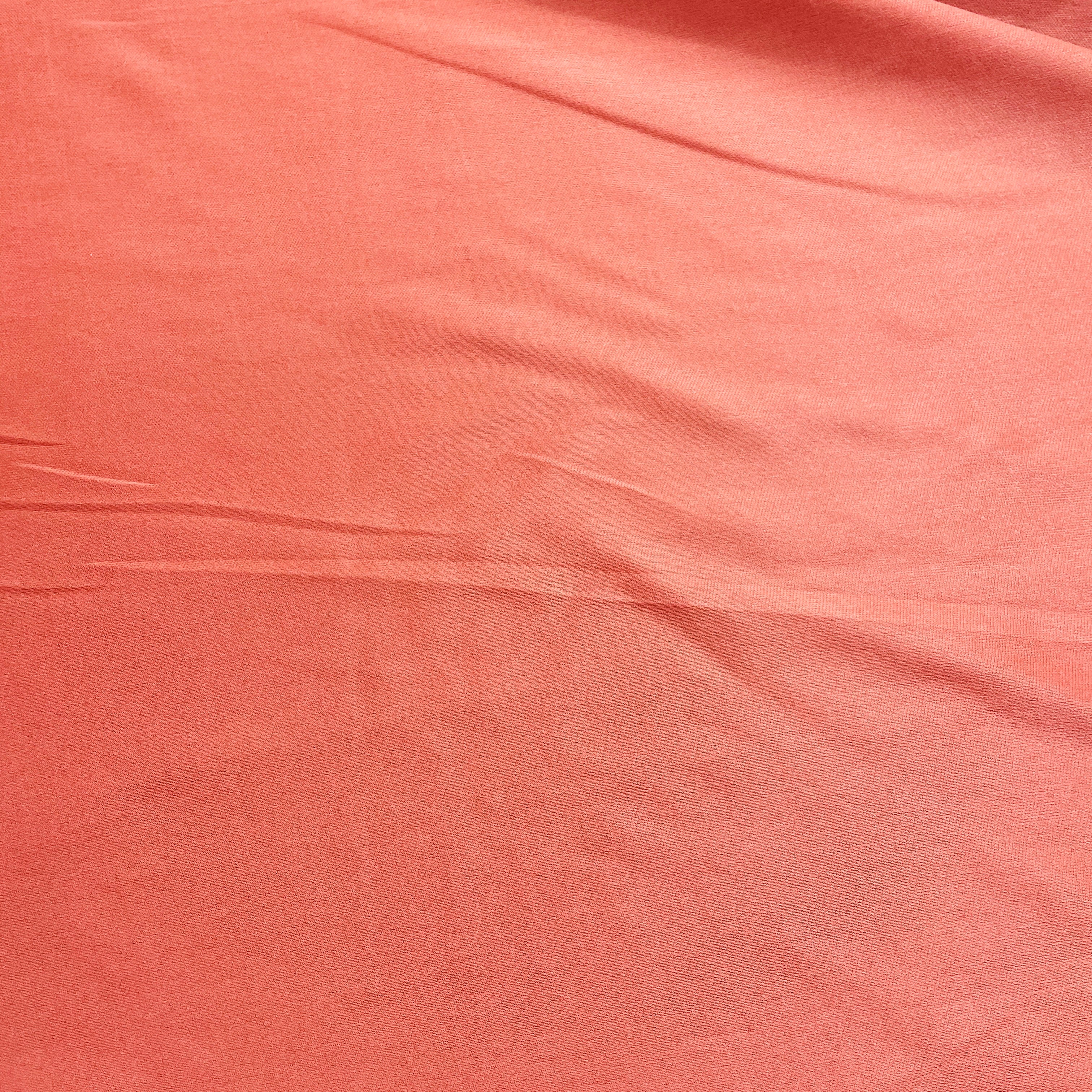 Rust Brown Solid Lycra Dyed Fabric