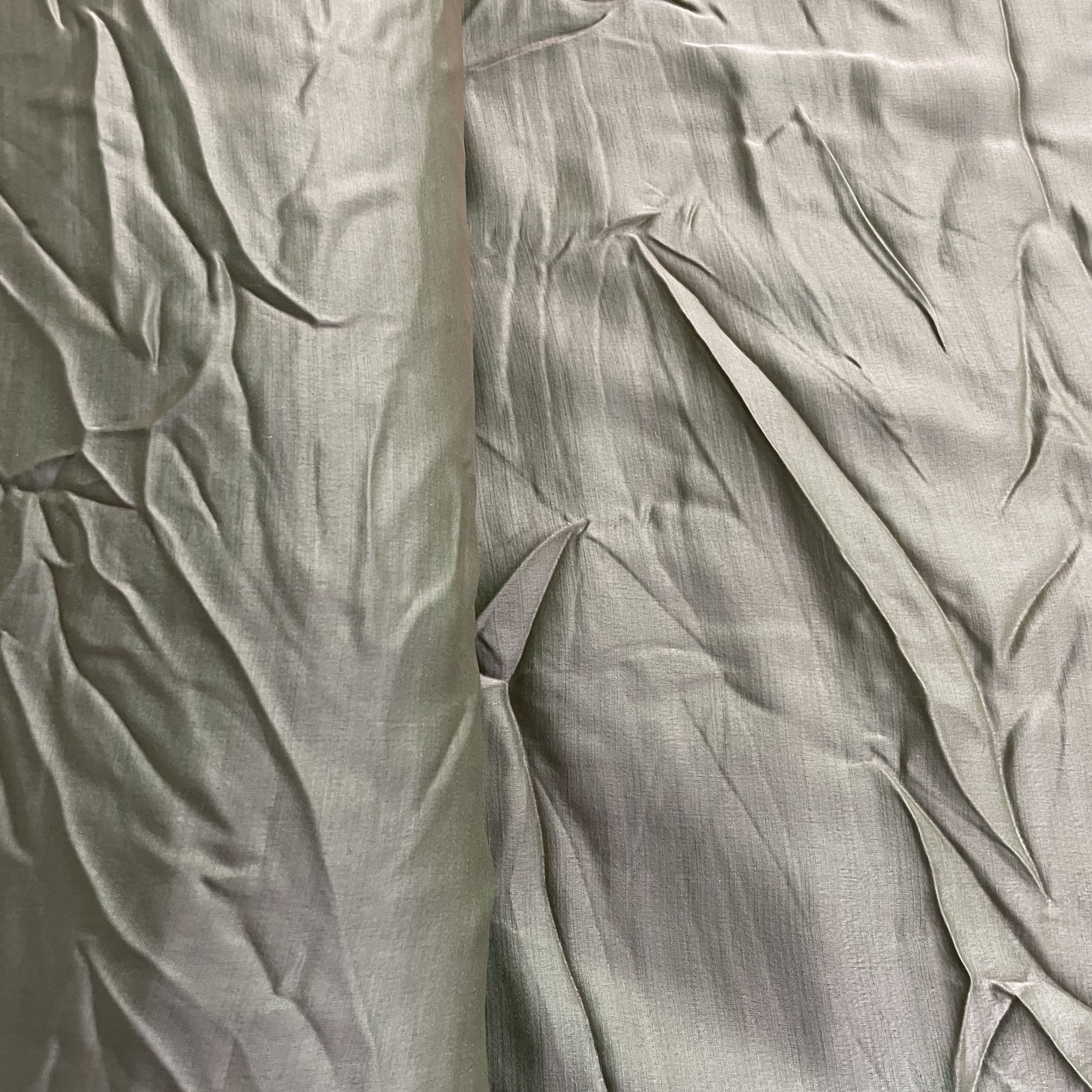 Classic Grey Green Solid Bemberg Silk
