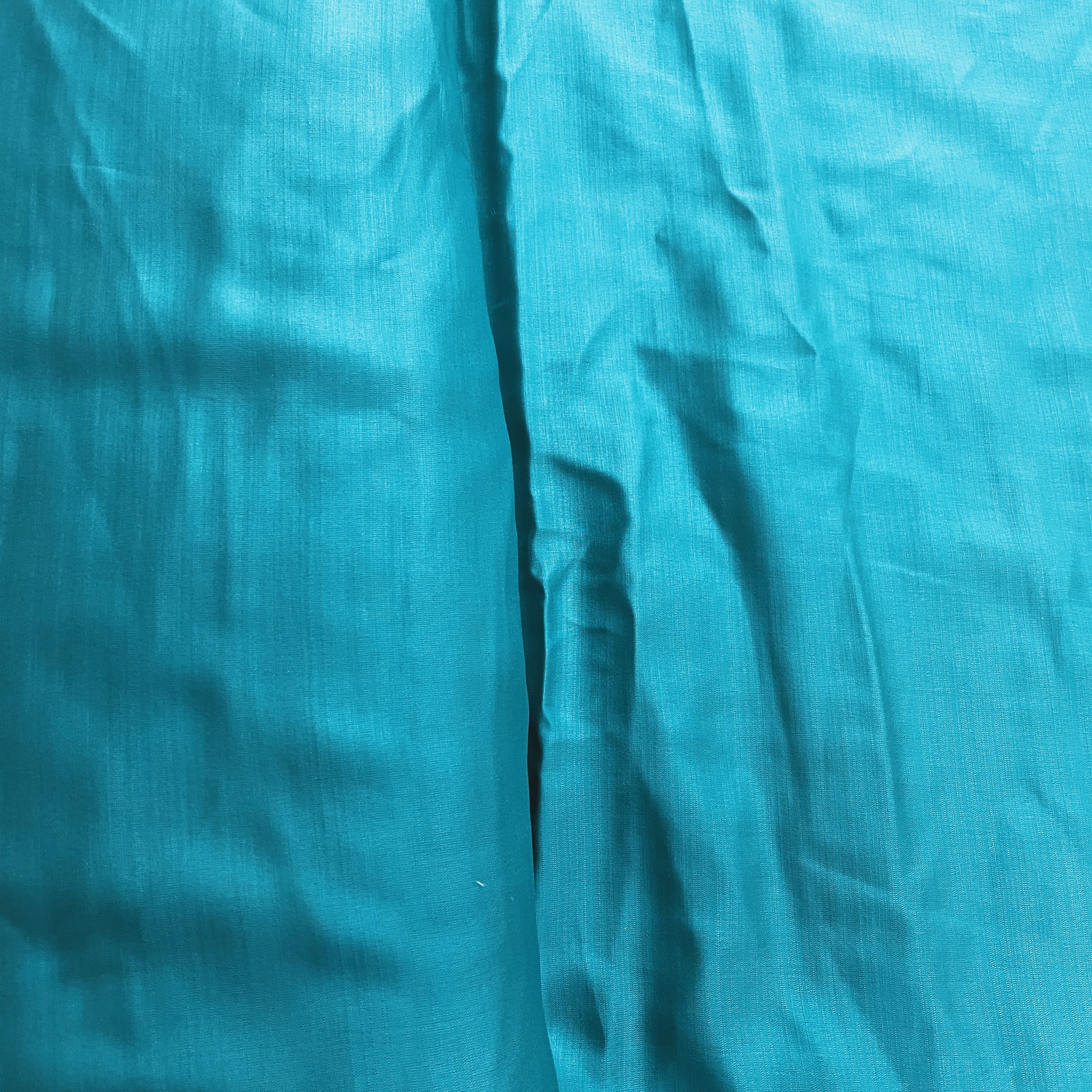 Classic Teal Green Solid Bemberg Silk