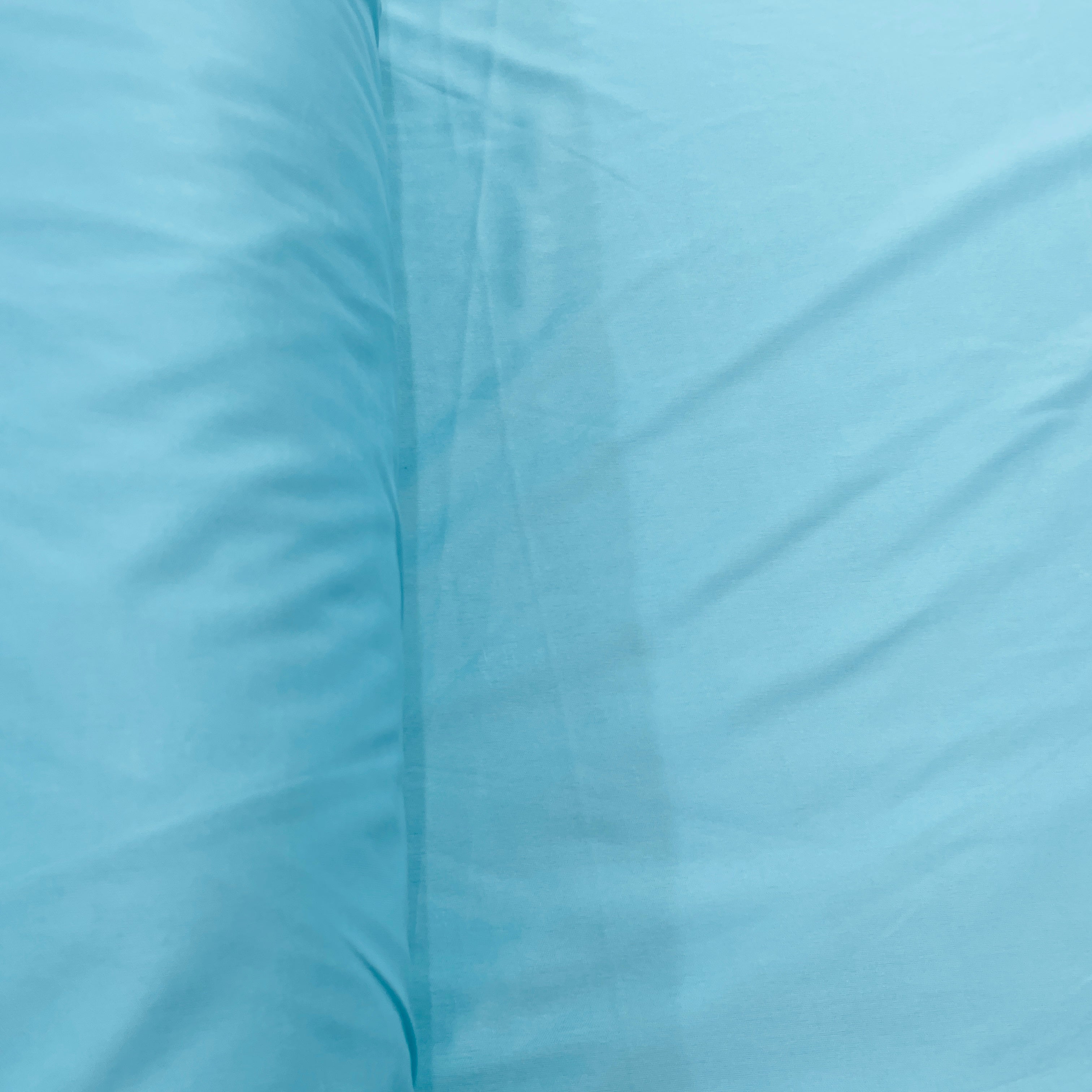 Aqua Blue Solid Lycra Dyed Fabric