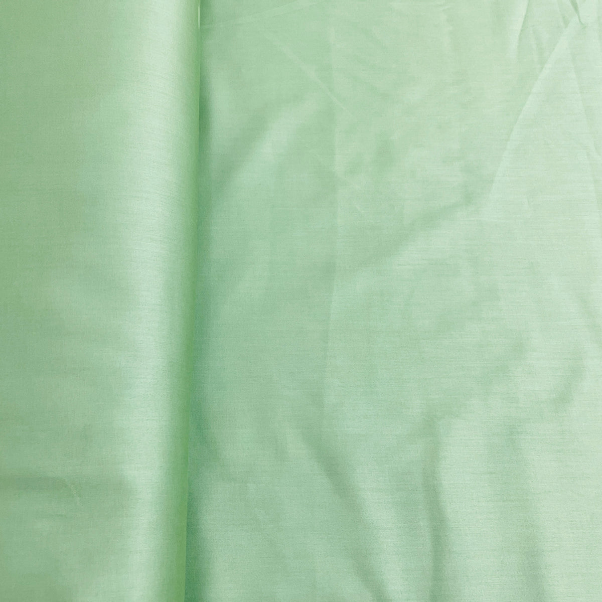 Fern Green Solid Cotton Satin - TradeUNO