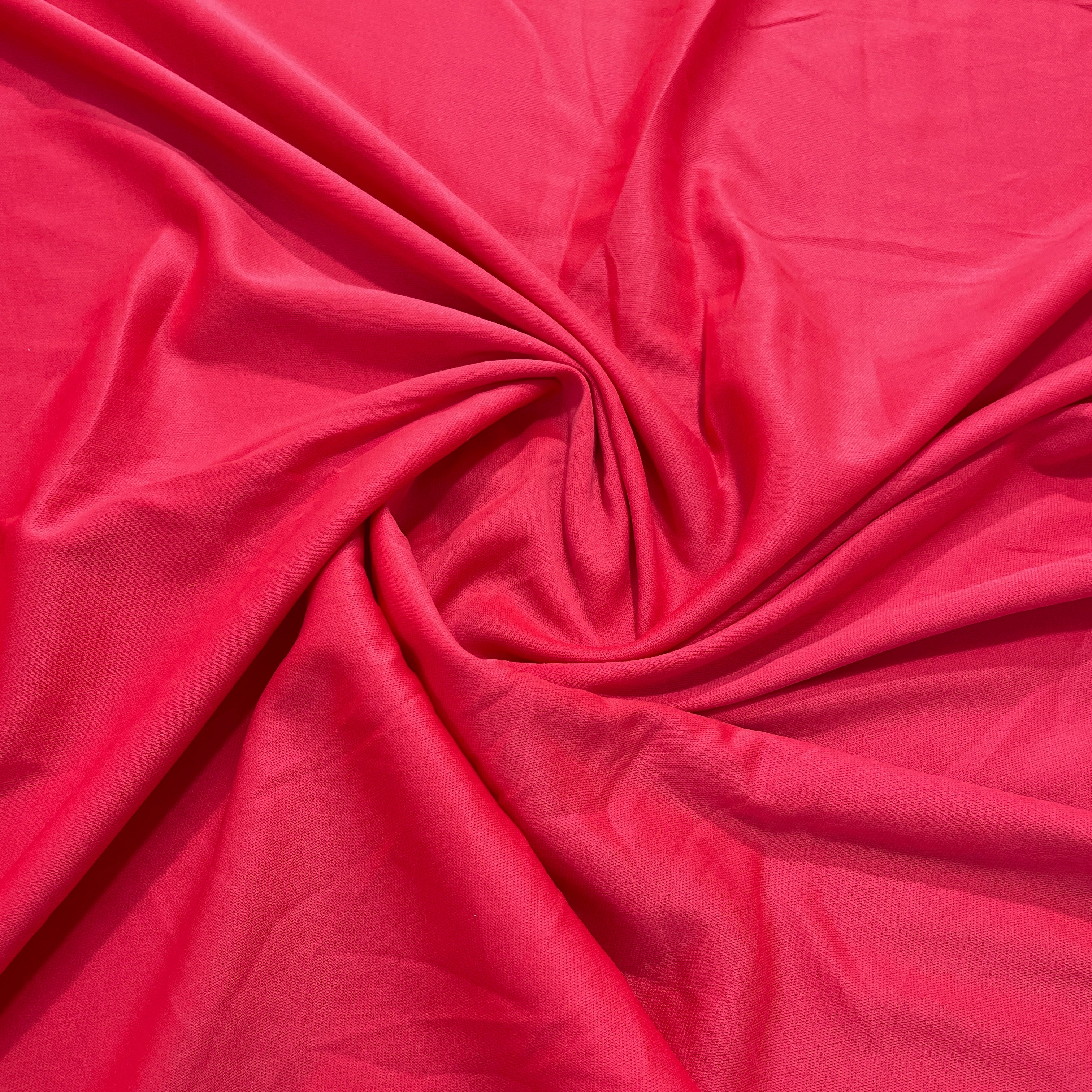 Hot Pink Solid Lycra Dyed Fabric