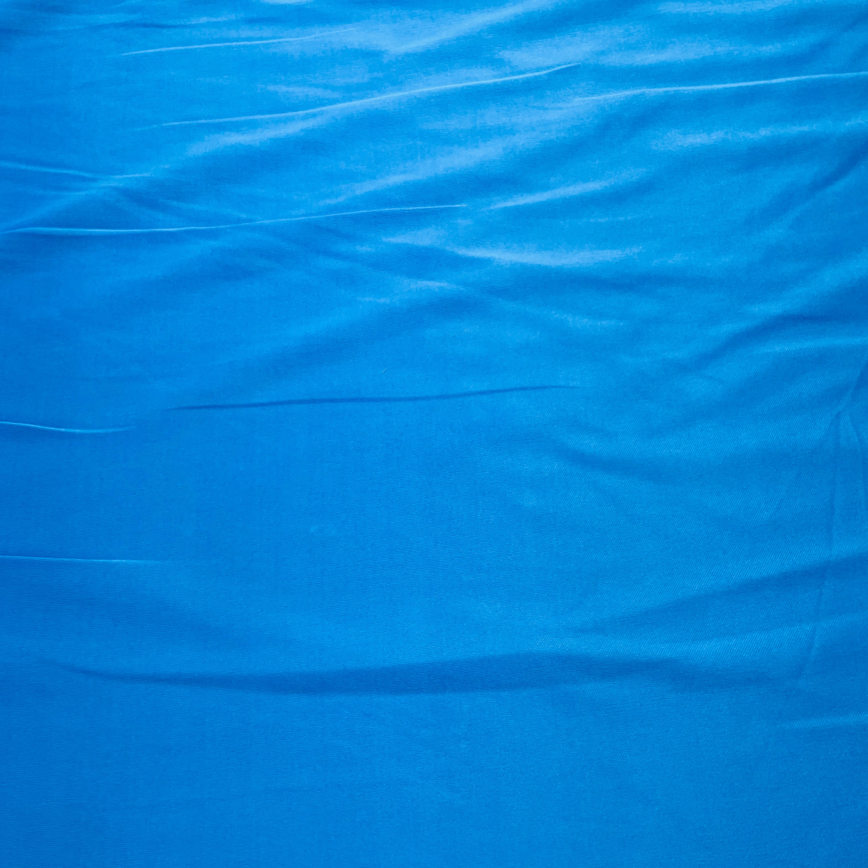 Bright Blue Solid Lycra Dyed Fabric