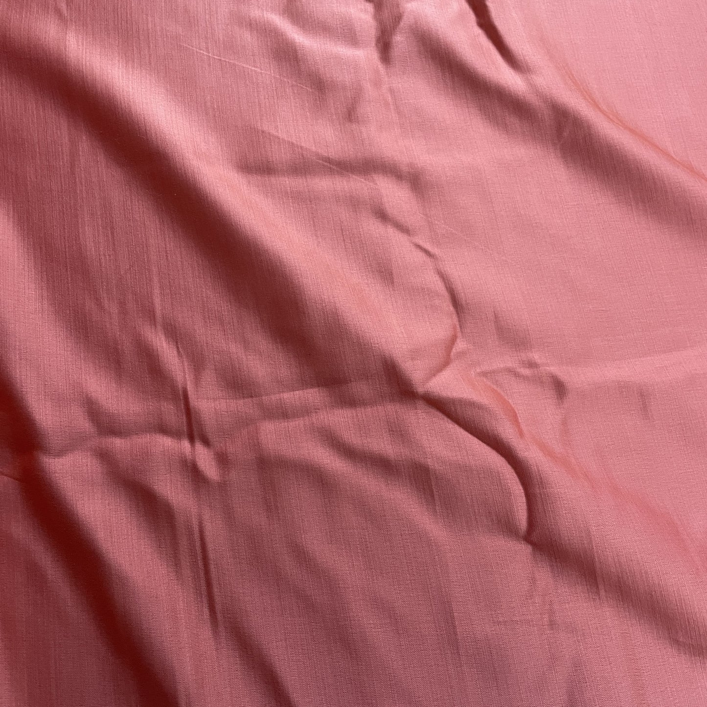 Classic Dark Peach Pink Solid Bemberg Silk