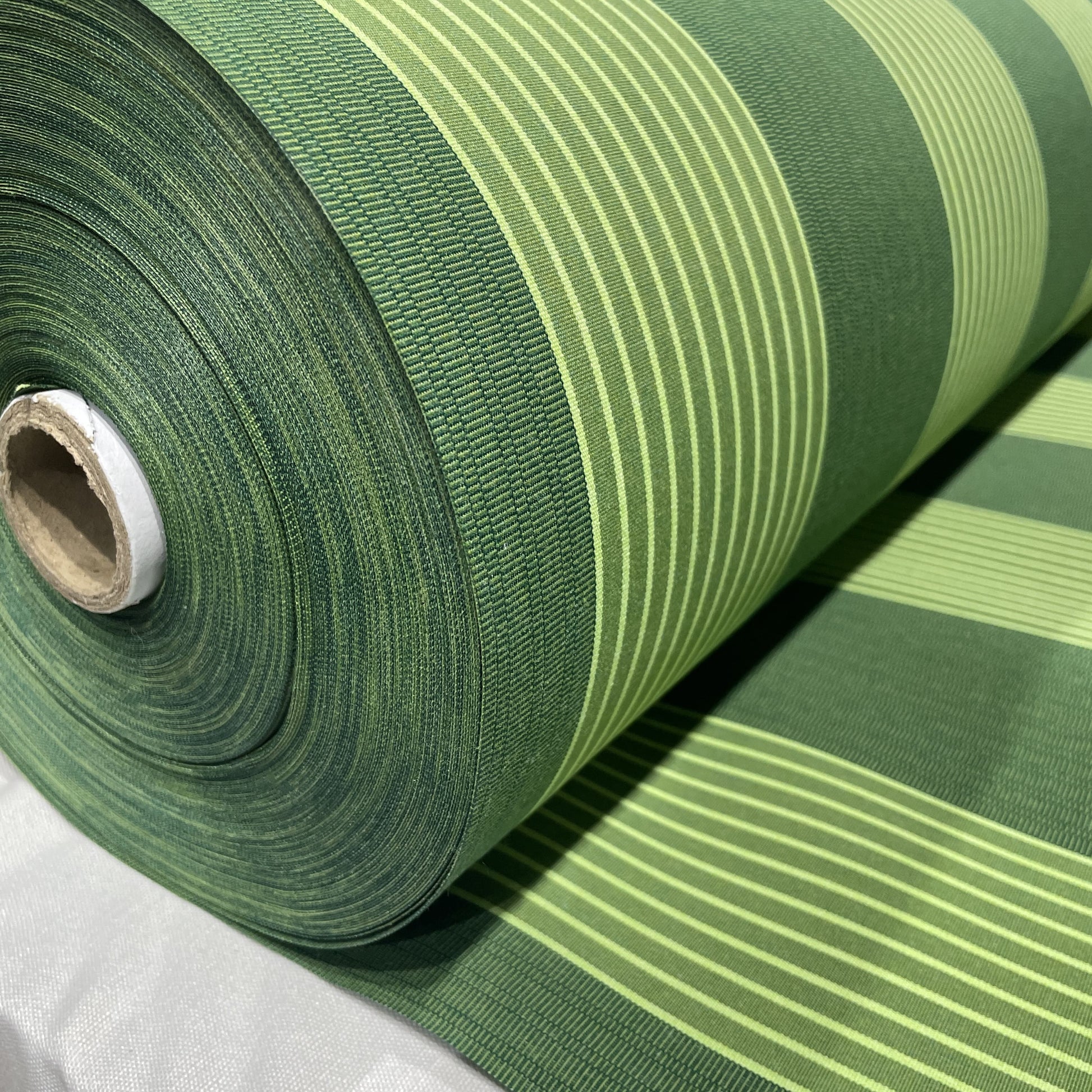 Premium Green With Stripes Acrylic Fabric