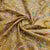 Classic Mustard Zari Sequence Embroidery Georgette Fabric