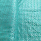 Aqua Blue Floral Brocade Fabric
