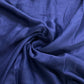 Classic  Navy Blue Solid Bemberg Silk Fabric