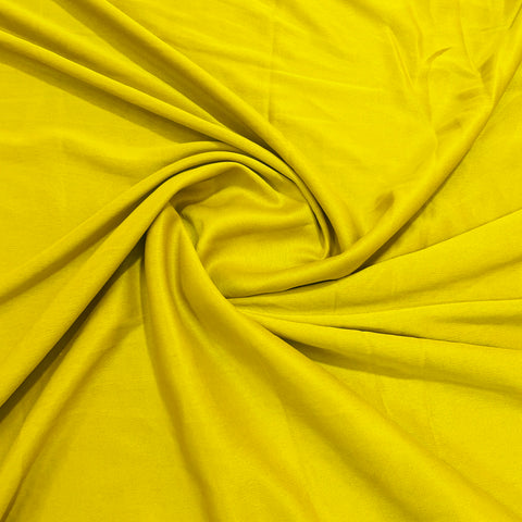 Light Mustard Solid Lycra Dyed Fabric