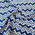 Blue & White Chevron Print Cotton Fabric - TradeUNO