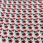 Red & Black Animal Print Cotton Fabric - TradeUNO