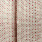 Peach Pink Handblock Print Sequence Embroidery Linen Fabric - TradeUNO