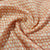 Orange Geometerical Print Sequence Embroidery Linen Fabric - TradeUNO