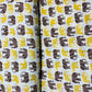 Maroon & Yellow Animal Print Cotton Fabric - TradeUNO