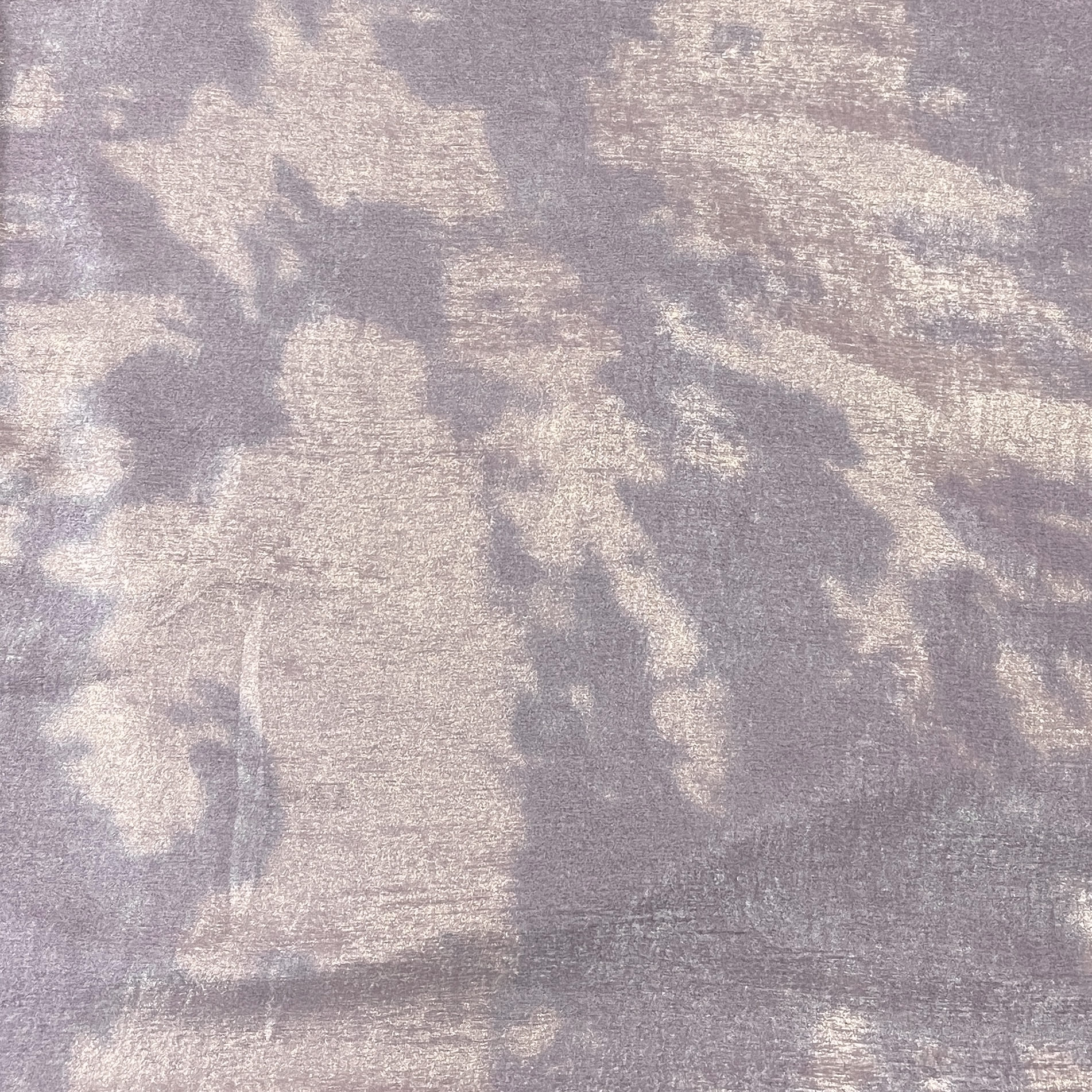 Classic Baby Pink Golden Foil Chanderi Velvet Fabric