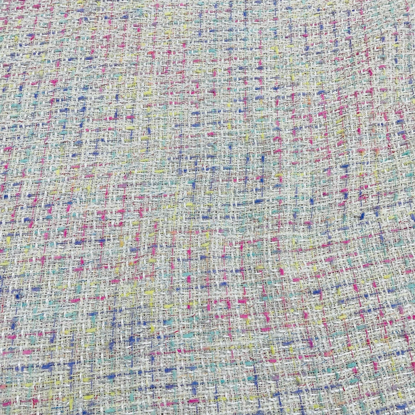 Exclusive Multicolor With Lurex Tweed Fabric