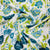 White & Green Floral Print Cotton Fabric - TradeUNO