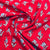 Red & Pink Floral Print Cotton Fabric - TradeUNO
