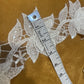 White Floral Thread Cutdana Net Lace