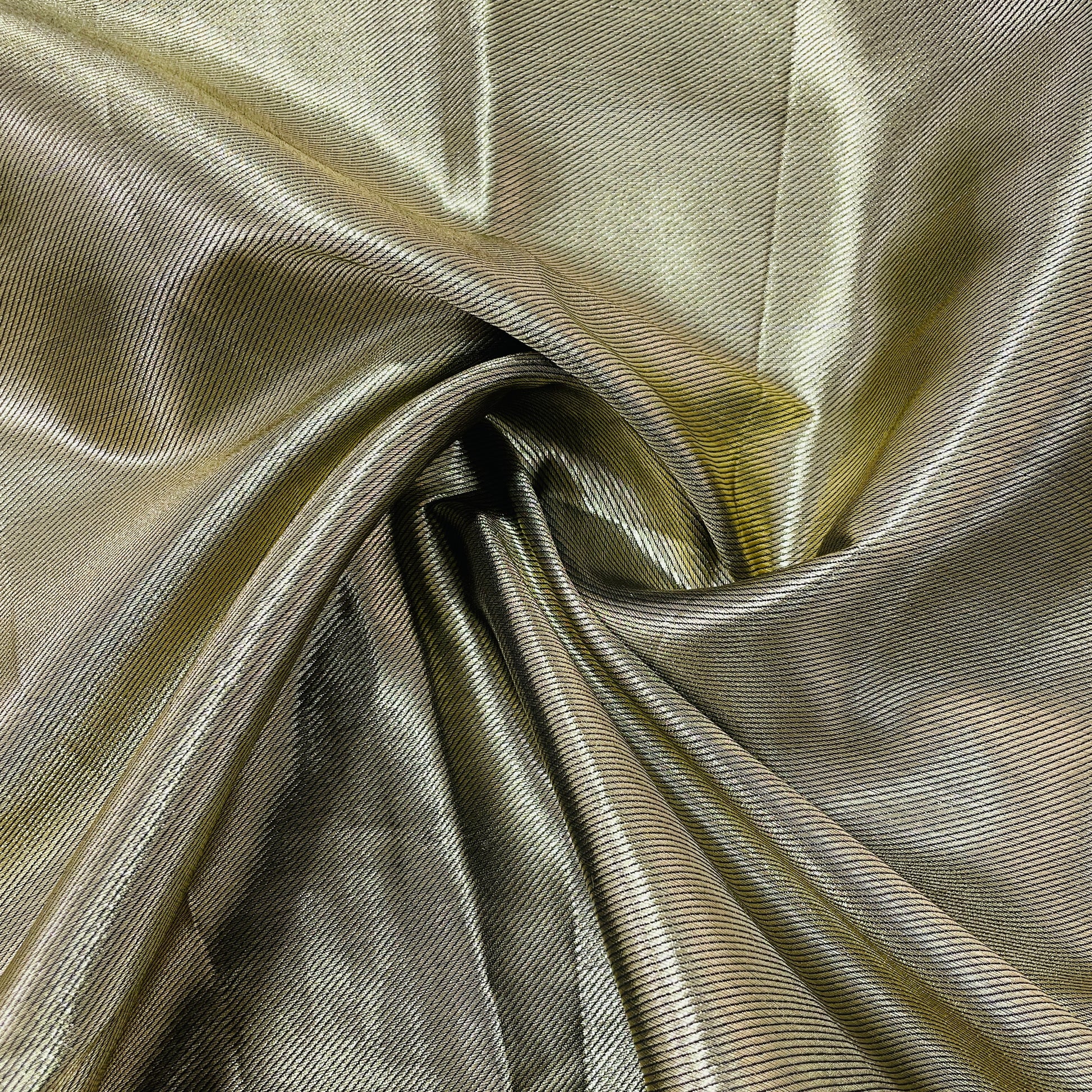 Goldish Solid Banarsi Brocade Fabric