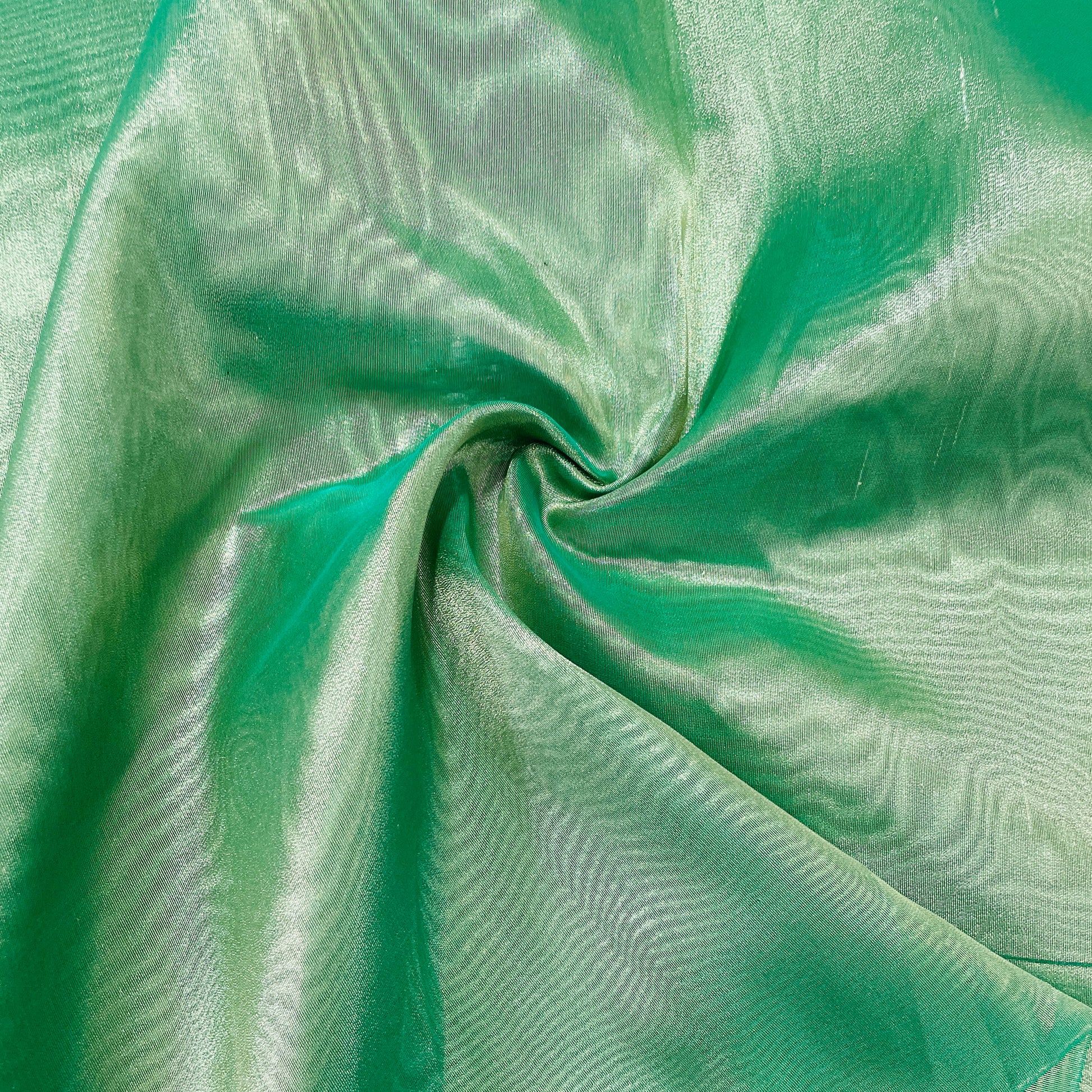 Dark Green Solid Tissue Fabric