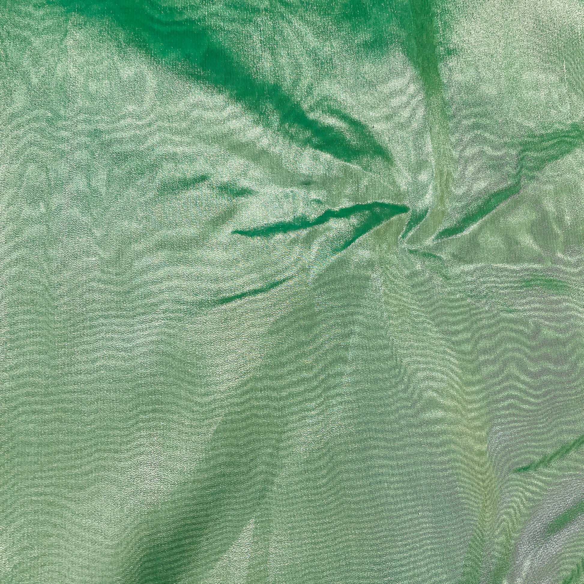 Dark Green Solid Tissue Fabric